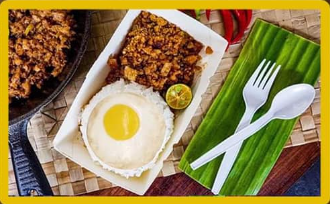 Sisig Pork Rice W/ Eggs